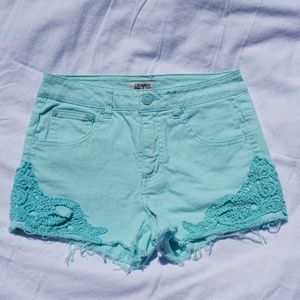 Celebrity Pink Jean Shorts Tinted